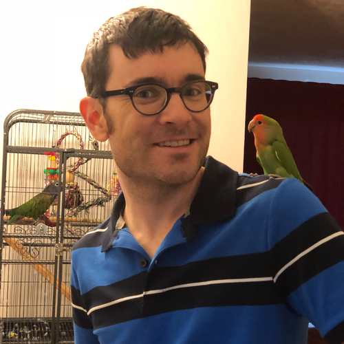 Josh and two birds